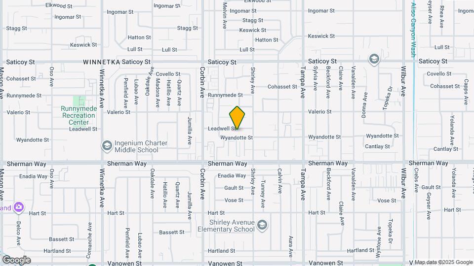 19538 Leadwell St Mapa y Detalles de la Ubicación