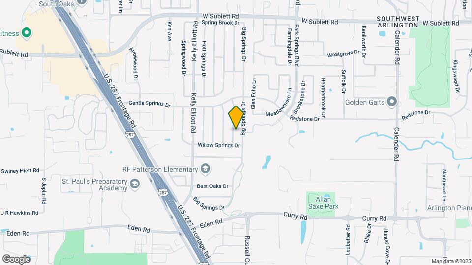 6409 Hidden Springs Dr Map and Location Details