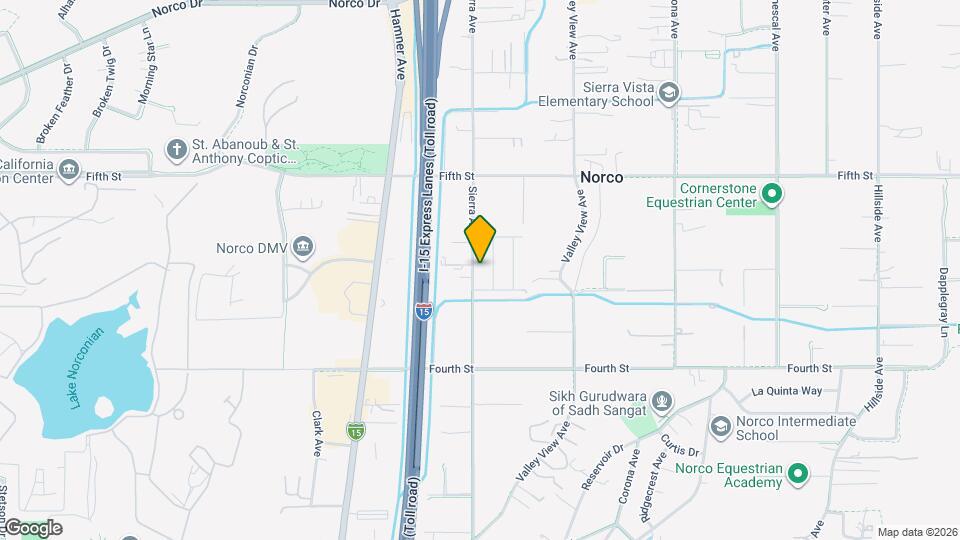 3163 Sierra Ave Map and Location Details