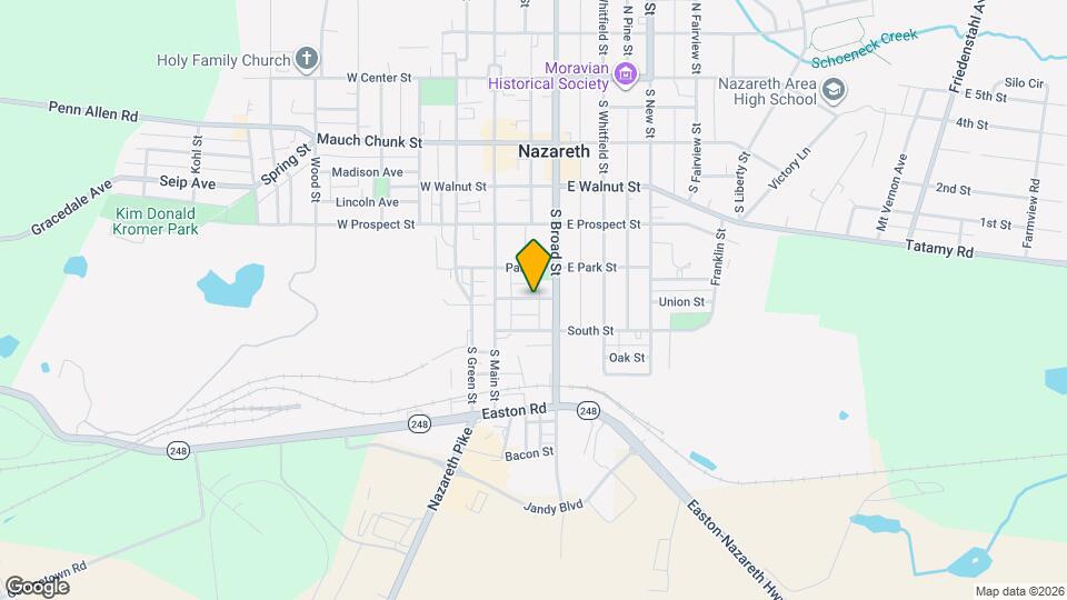 40 E Evergreen St Map and Location Details