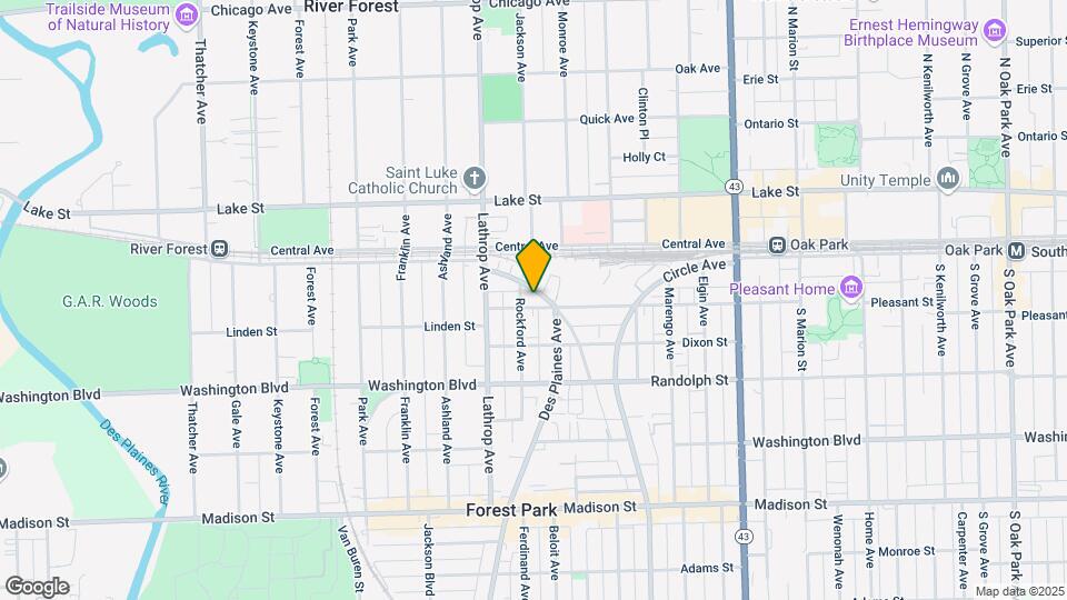 7517 Franklin St Map and Location Details