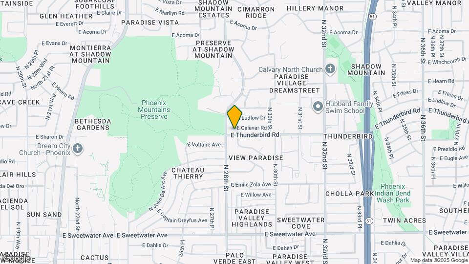 2819 E Calavar Rd Mapa y Detalles de la Ubicación