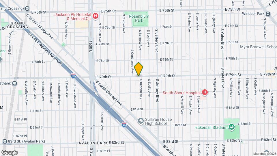1853 E 79th St Map and Location Details