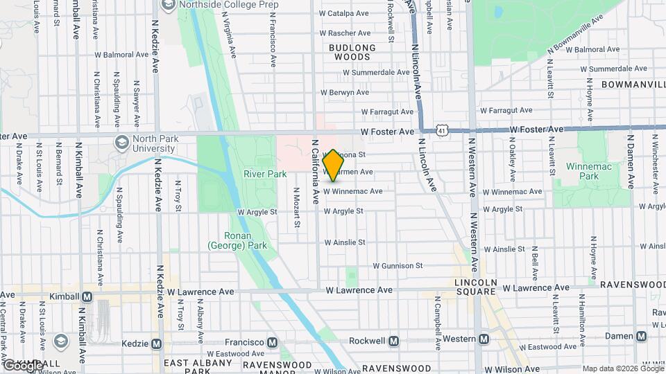 2734 W Winnemac Ave, Unit Apt 2 Mapa y Detalles de la Ubicación