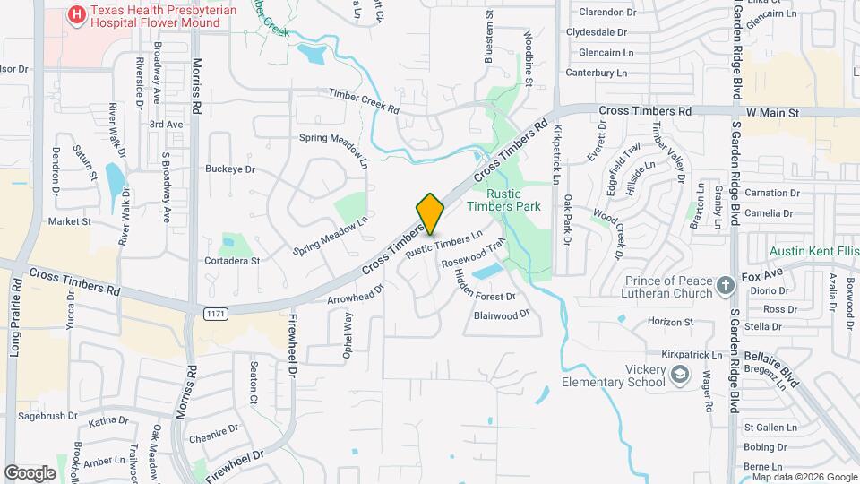 1500 Rustic Timbers Ln Map and Location Details