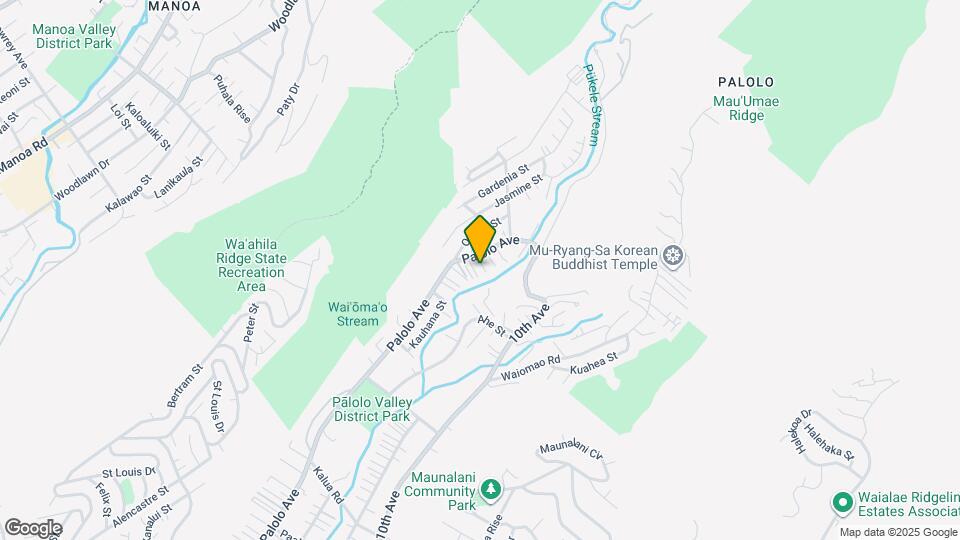2341 Palolo Ave Mapa y Detalles de la Ubicación