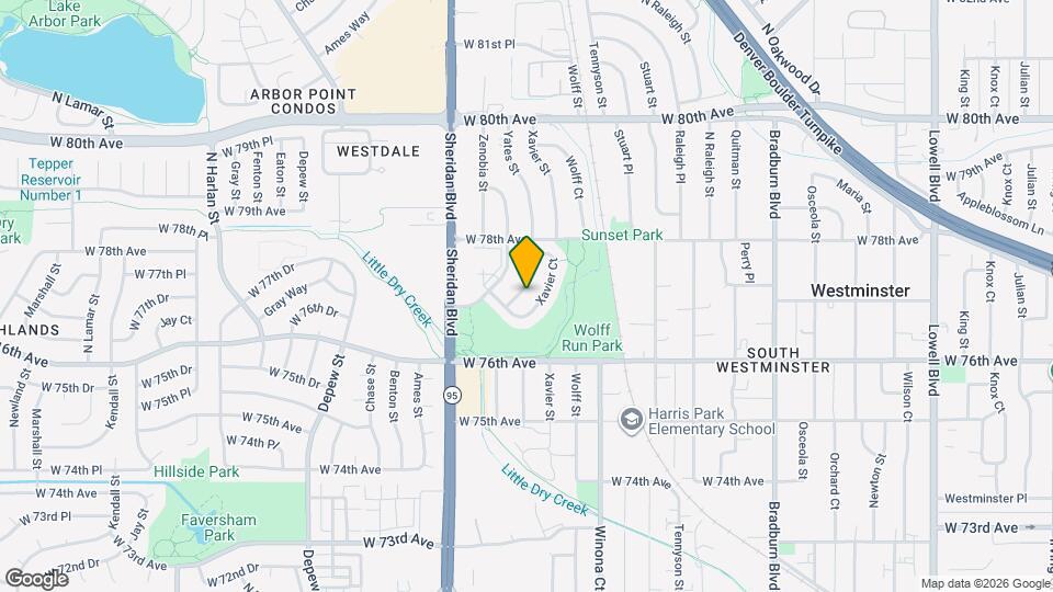 7734 Yates St Map and Location Details