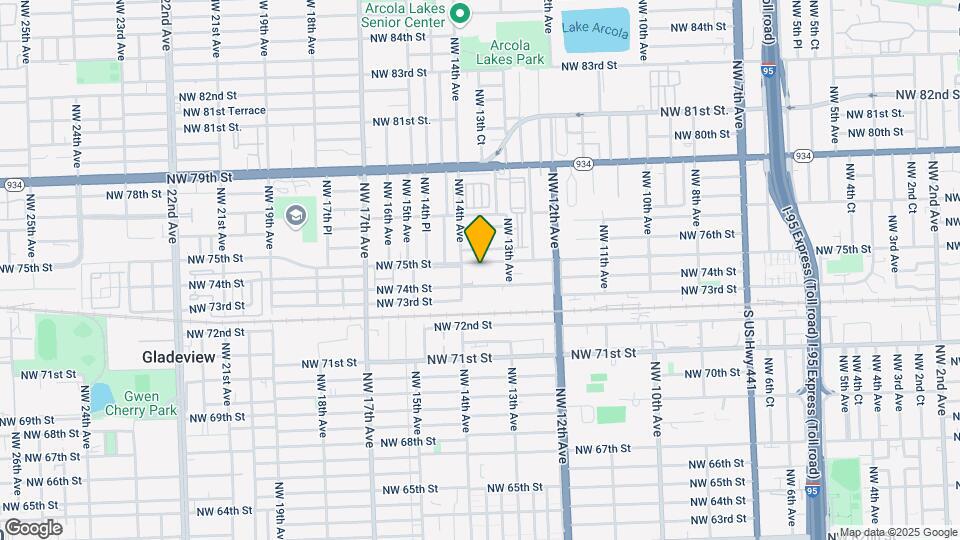 1366 NW 75th St Map and Location Details