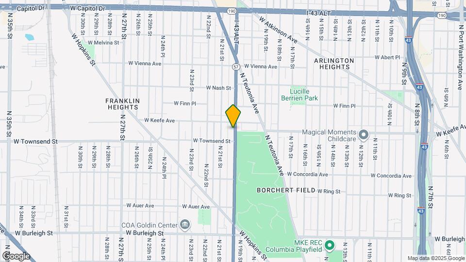 3429 N 20th St Map and Location Details