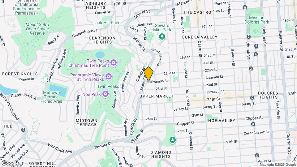 965 Alvarado St Map and Location Details