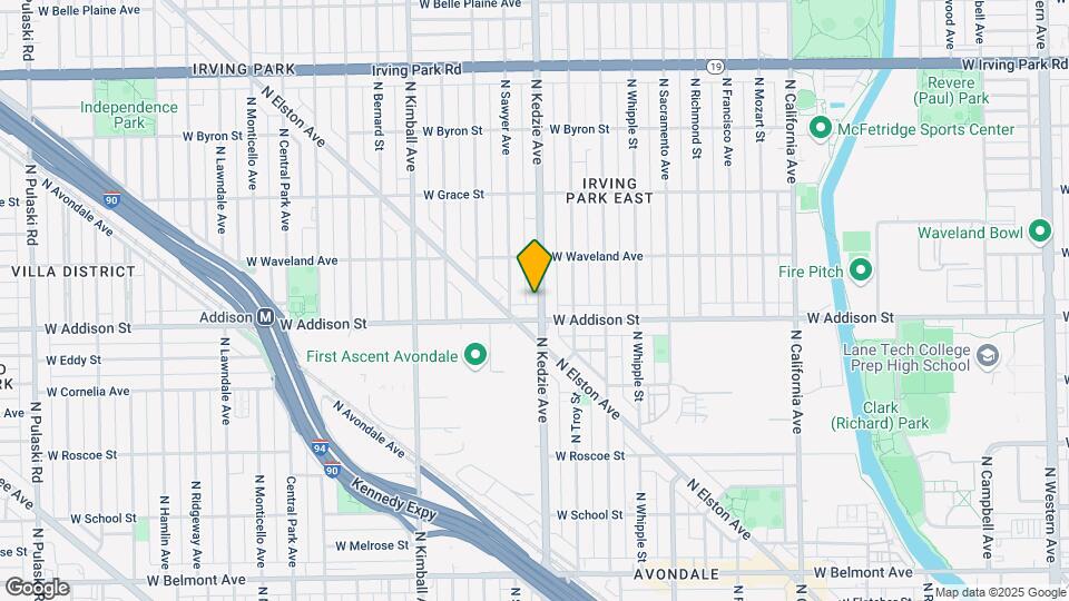 3616 N Kedzie Ave Map and Location Details