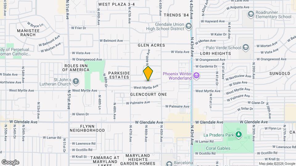 4601 W Northview Ave Mapa y Detalles de la Ubicación