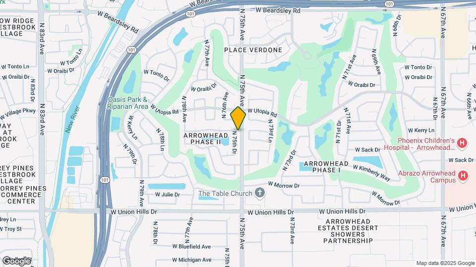 19153 N 75th Dr Map and Location Details