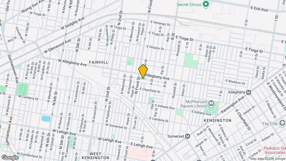 124 E Wishart St Map and Location Details