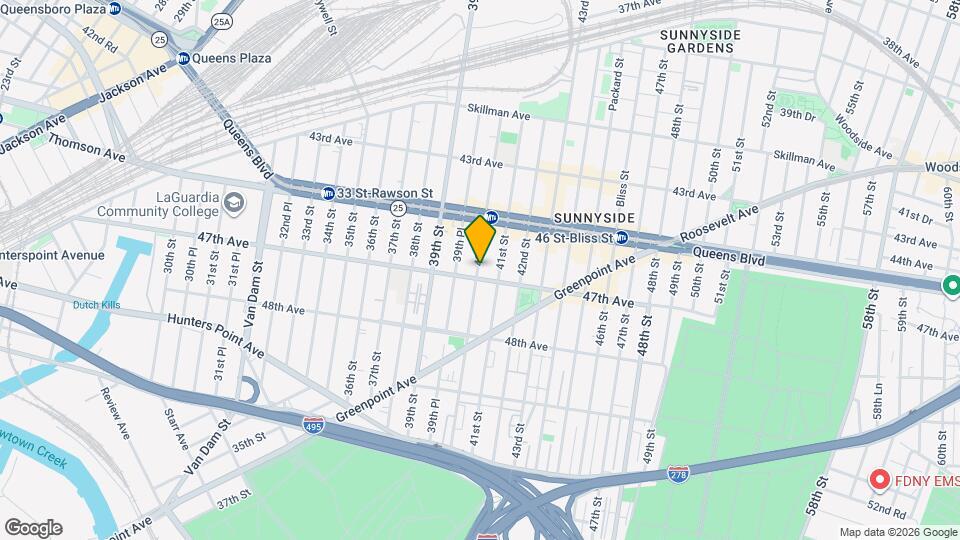 45-51 40th St Mapa y Detalles de la Ubicación