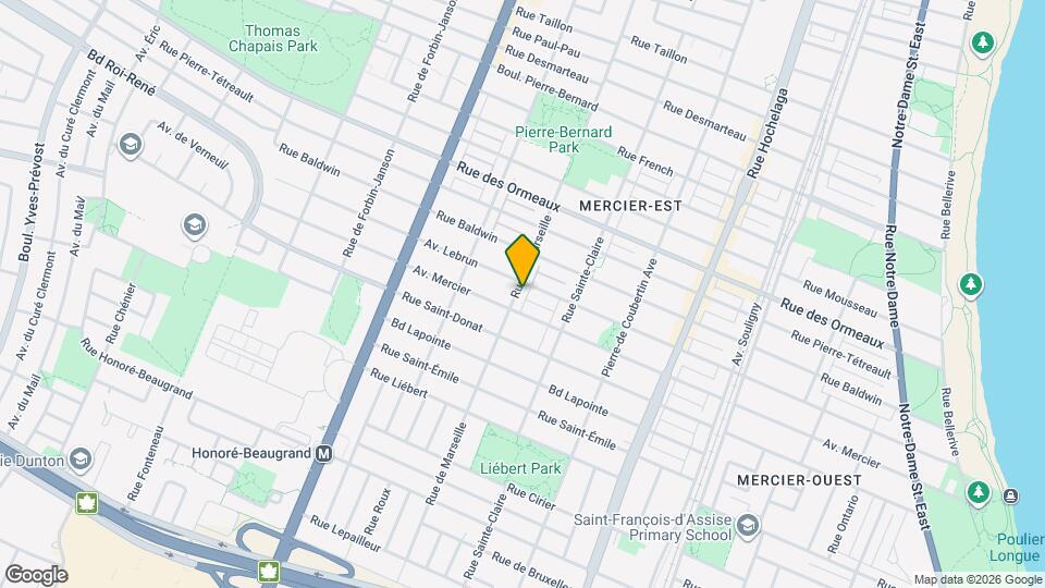 8510-8516 De Marseille Rue Map and Location Details