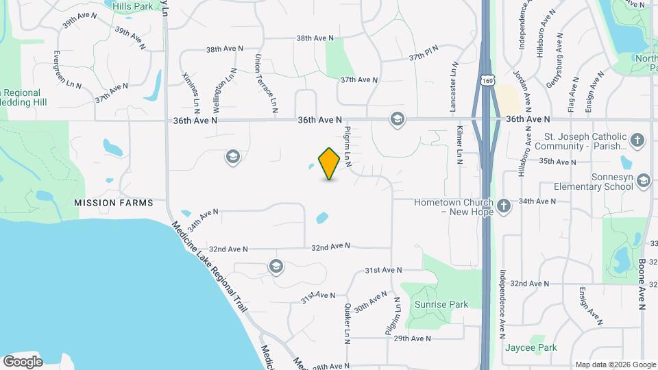 3477 Pilgrim Ln N Map and Location Details