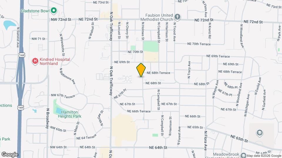 6808 N Holmes St Mapa y Detalles de la Ubicación