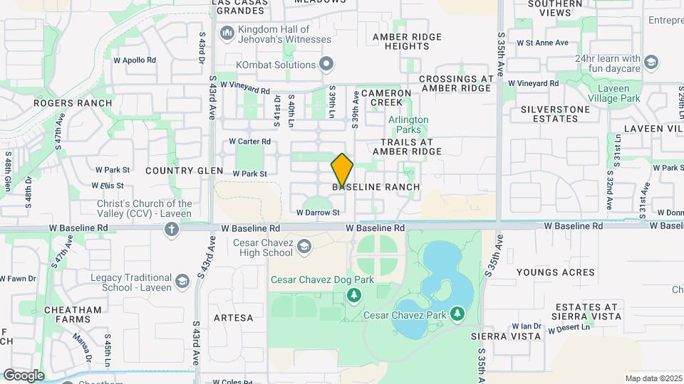 7410 S 39th Dr Map and Location Details