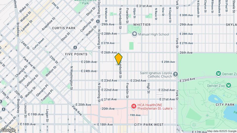 2431 N Humboldt St Map and Location Details