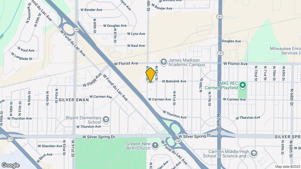 5864 N 84th St, Unit 4 Map and Location Details