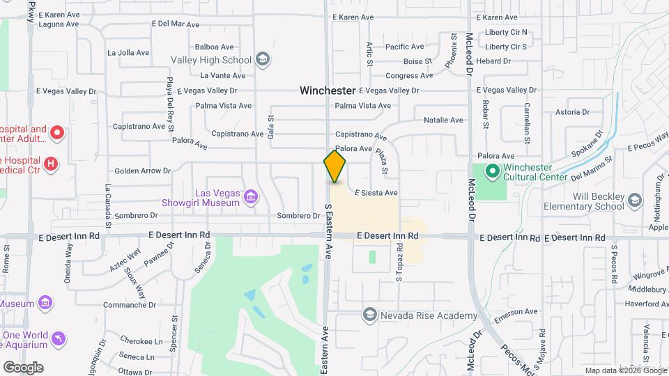 3168 S Eastern Ave Map and Location Details