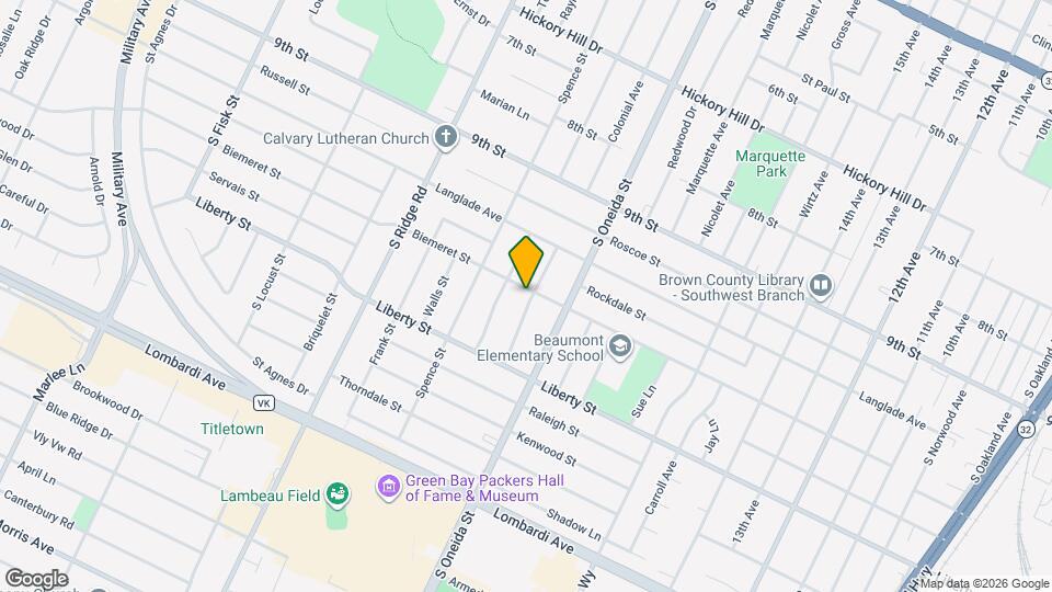 1446 Pilgrim St Map and Location Details