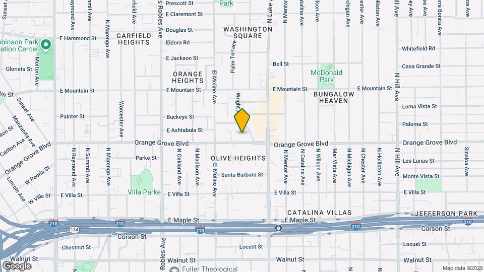 761 E Orange Grove Blvd Mapa y Detalles de la Ubicación