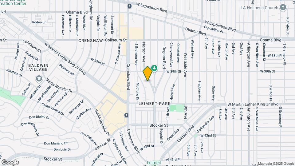 3945 S Norton Ave Map and Location Details