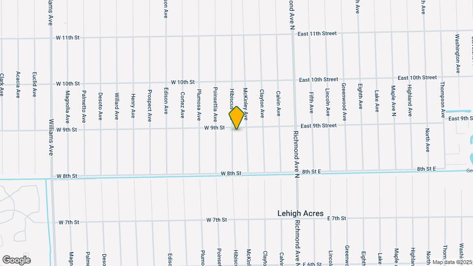 820 Hibiscus Ave Map and Location Details