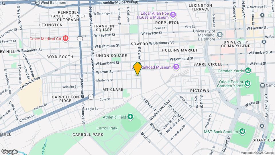 1316 McHenry St Map and Location Details