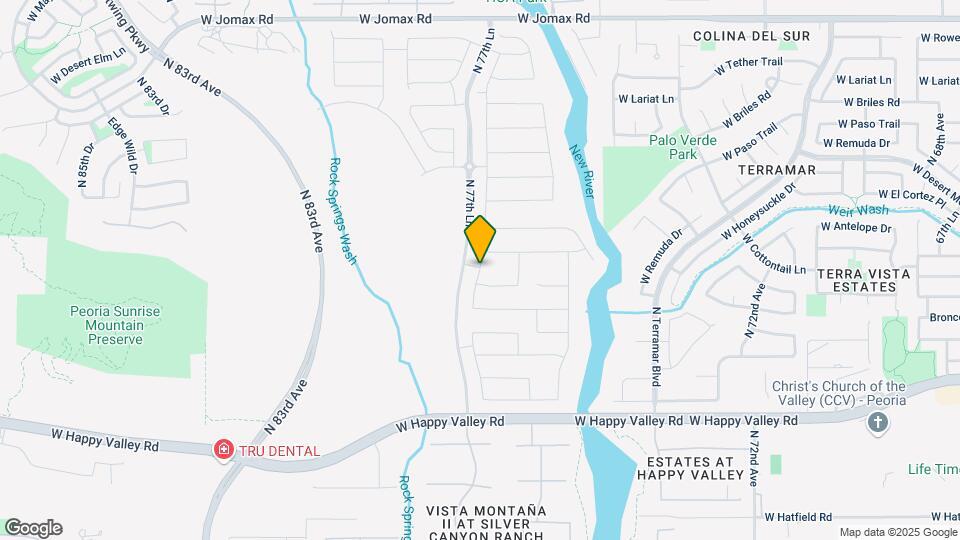 25076 N 77th Dr Map and Location Details