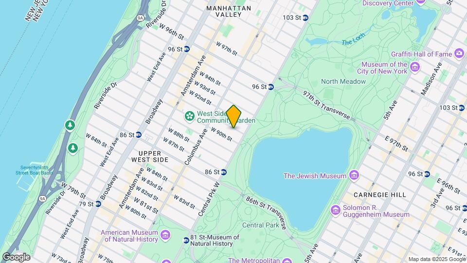 24 W 91st St Map and Location Details