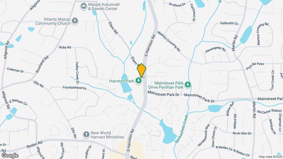 889 S Hairston Rd Map and Location Details