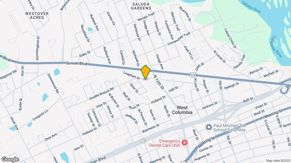 1327 Leaphart St Map and Location Details