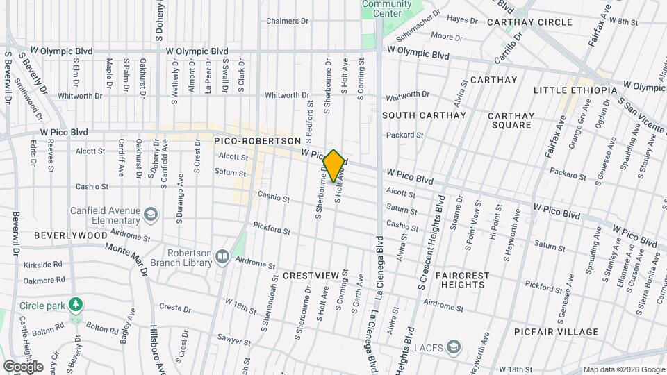 1447 S Holt Ave, Unit 1447 studio Map and Location Details