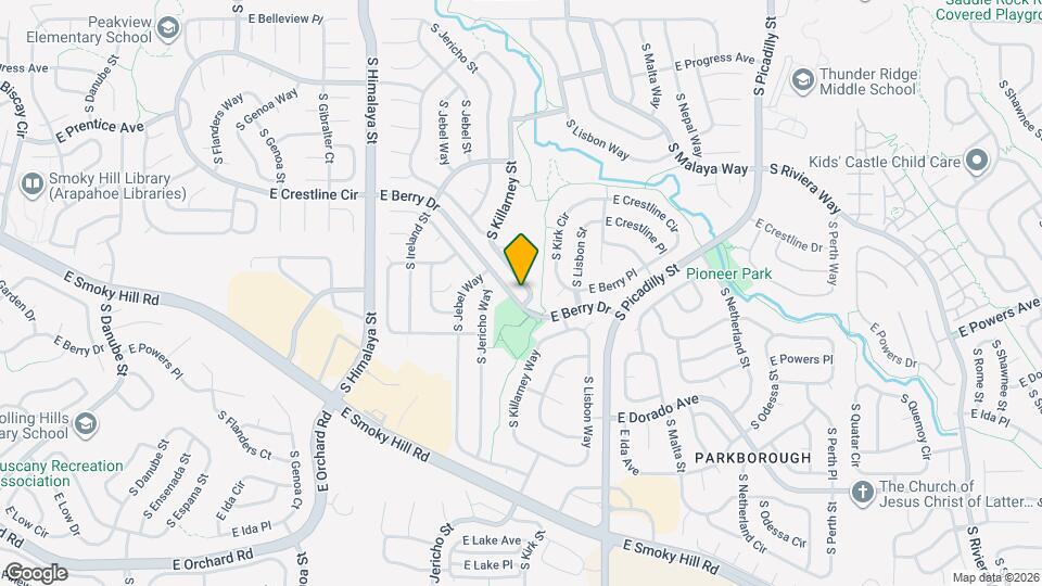 5597 S Killarney St Map and Location Details