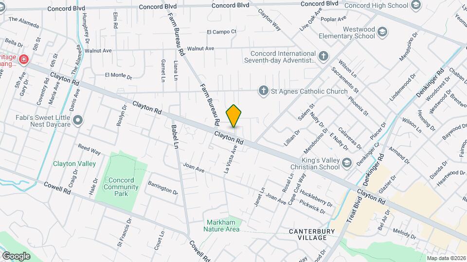 3901 Clayton Road Map and Location Details