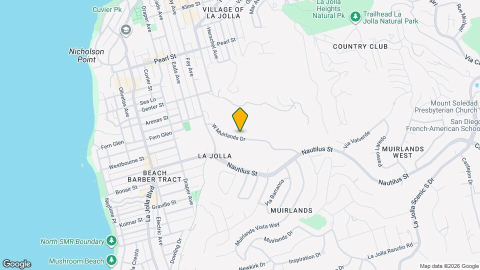 1110 W Muirlands Dr Map and Location Details