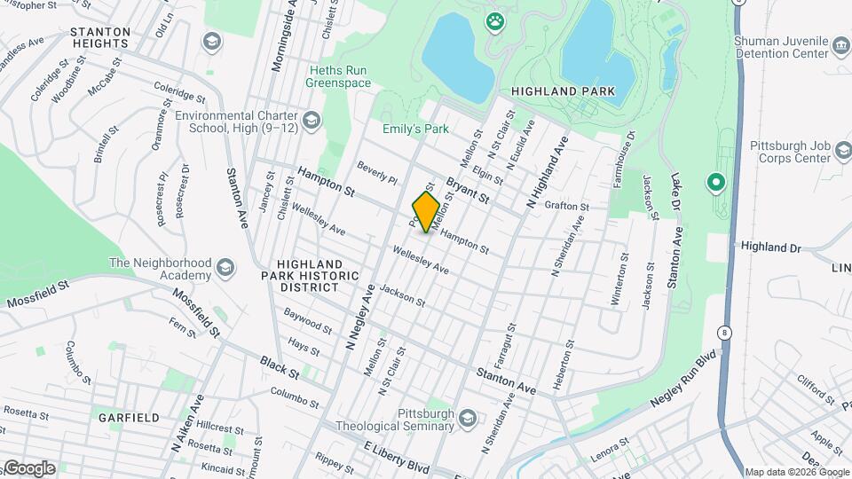 1019 Mellon St Map and Location Details