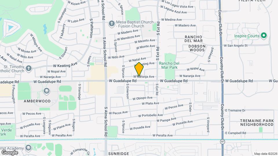 921 W Naranja Ave Map and Location Details