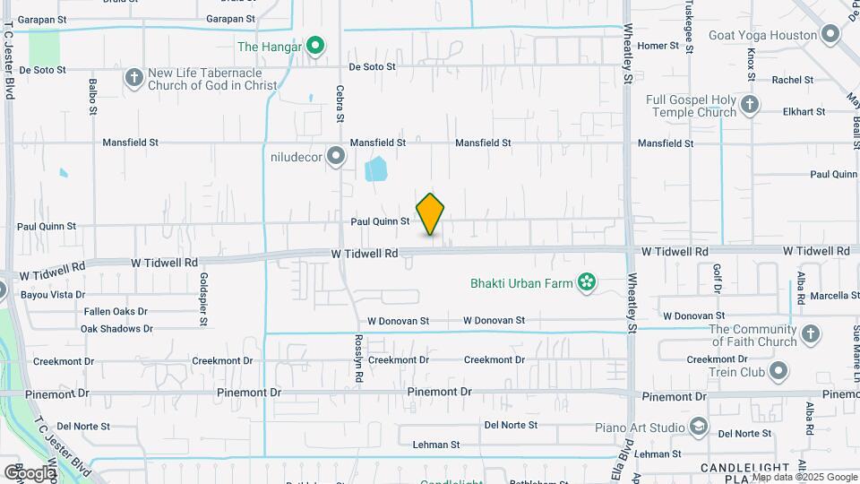 1860 W Tidwell Rd Map and Location Details