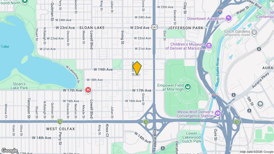 3131 W 18th Ave Map and Location Details