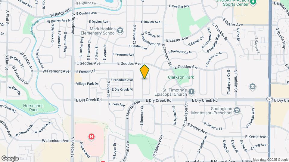 7406 S Washington St Map and Location Details