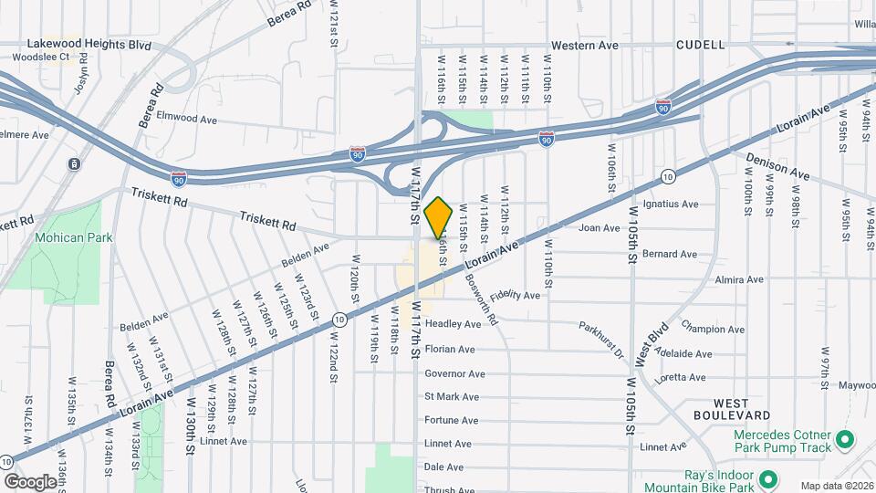 3270 W 116th St Map and Location Details