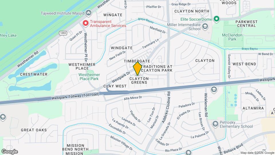 16014 Clayton Green Dr Map and Location Details