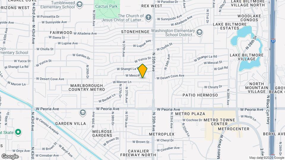 3534 W Mercer Ln Map and Location Details