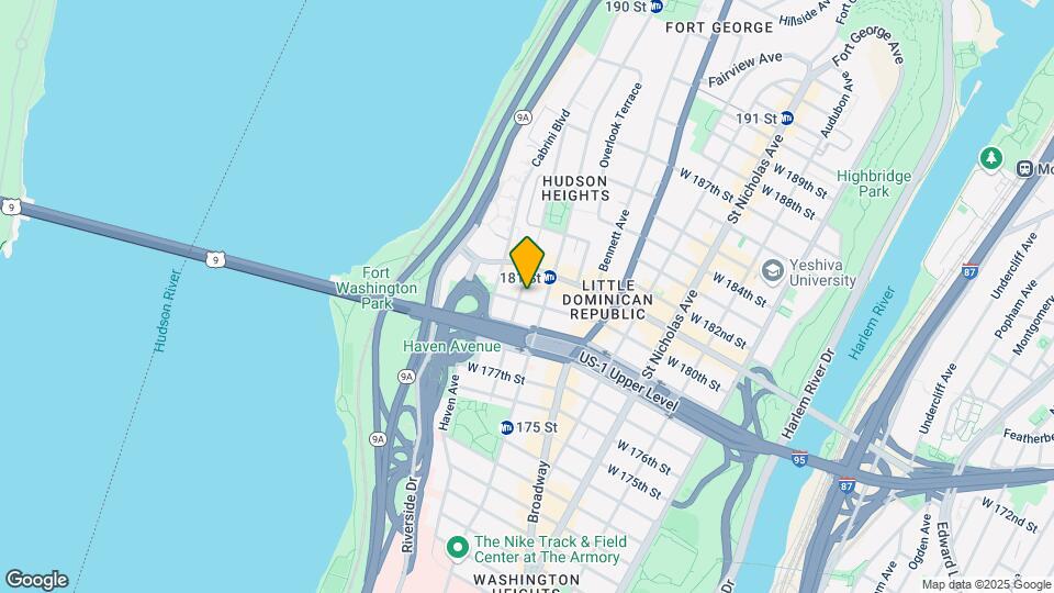 803 W 180th St Map and Location Details