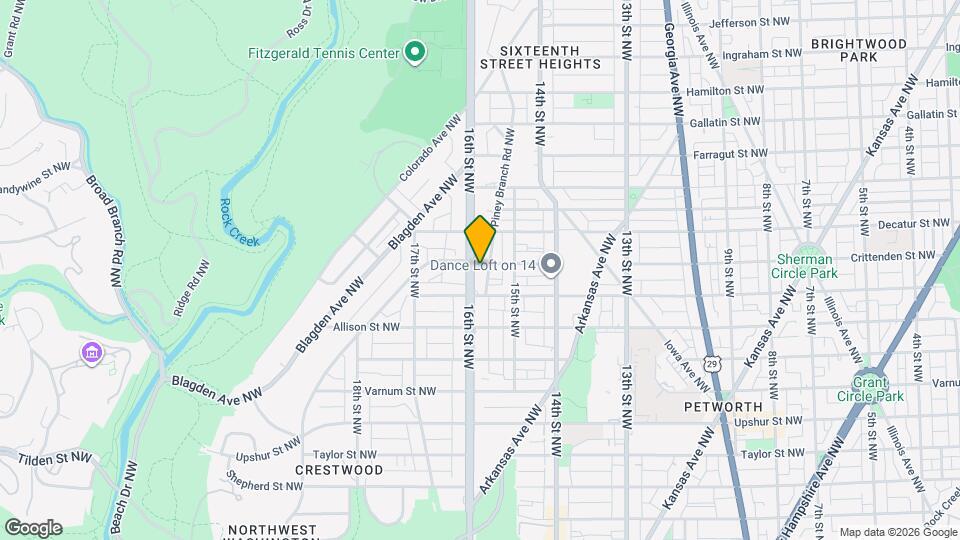 4643 16th St NW Map and Location Details
