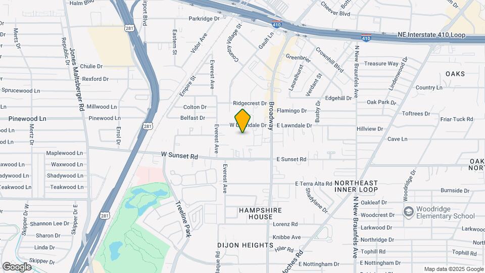 1618 W Lawndale Dr Map and Location Details